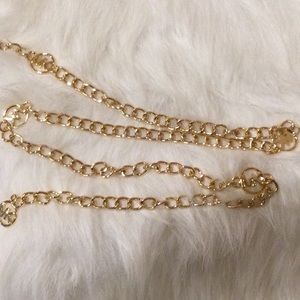 NWT Michael Kors gold chain belt.